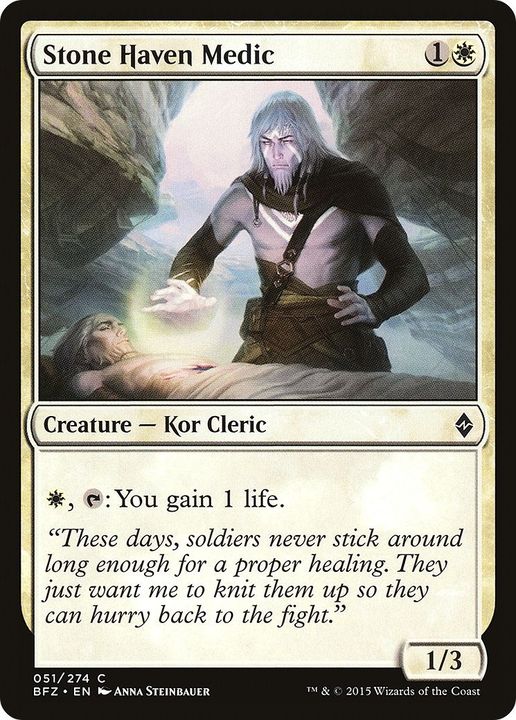 Stone Haven Medic in the group Magic the Gathering / Types / Colors / White at Proxyprinters.com (21038)