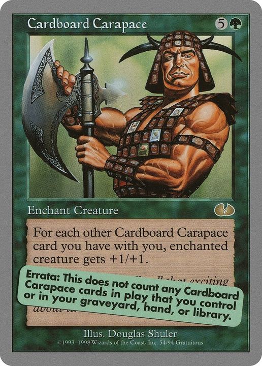 Cardboard Carapace in the group Magic the Gathering / Types / Colors / Green at Proxyprinters.com (2104)