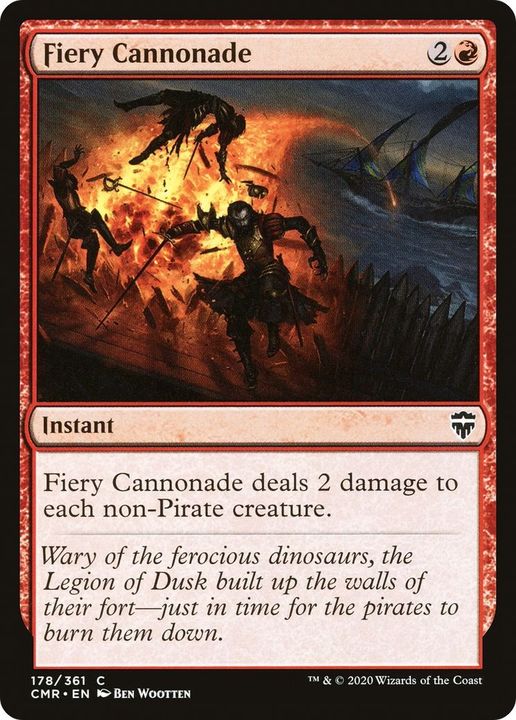 Fiery Cannonade in the group Magic the Gathering / Types / Colors / Red at Proxyprinters.com (21077)