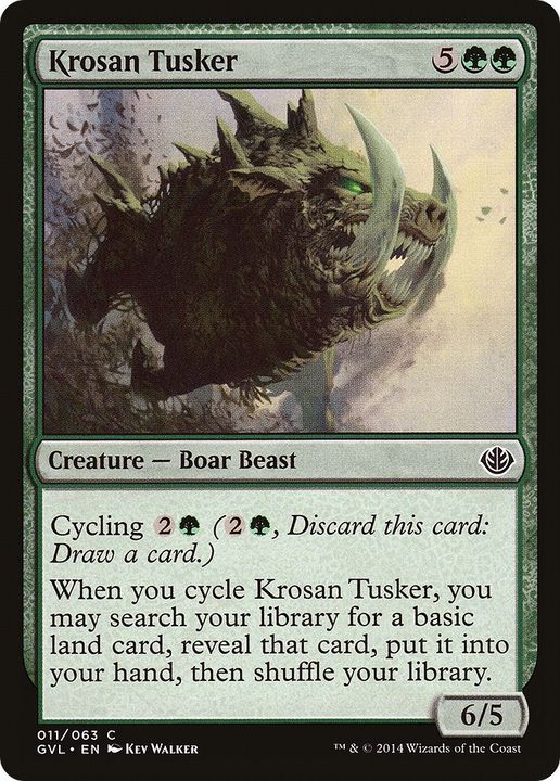 Krosan Tusker in the group Magic the Gathering / Sets / Duel Decks Anthology: Garruk vs. Liliana at Proxyprinters.com (21085)