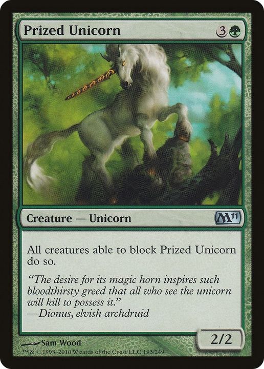 Prized Unicorn in the group Magic the Gathering / Types / Colors / Green at Proxyprinters.com (21135)