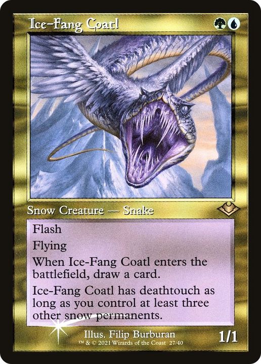 Ice-Fang Coatl in the group Magic the Gathering / Types / Colors / Multicolors / G, U at Proxyprinters.com (2118)