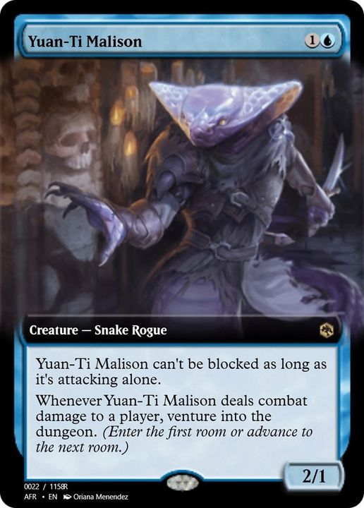 Yuan-Ti Malison in the group Magic the Gathering / Types / Colors / Blue at Proxyprinters.com (21200)