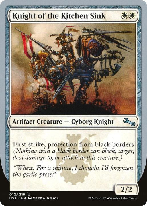 Knight of the Kitchen Sink in the group Magic the Gathering / Types / Colors / White at Proxyprinters.com (21202)