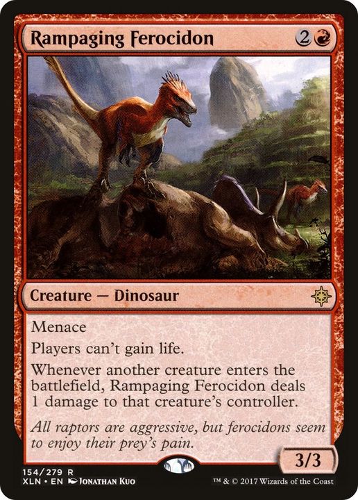 Rampaging Ferocidon in the group Magic the Gathering / Sets / Ixalan at Proxyprinters.com (21210)