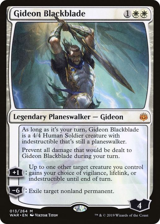 Gideon Blackblade in the group Magic the Gathering / Sets / War of the Spark Promos at Proxyprinters.com (21211)