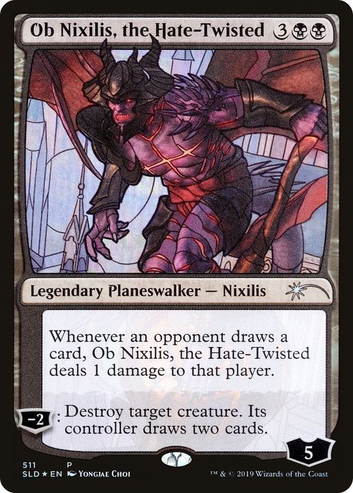 Ob Nixilis, the Hate-Twisted in the group Magic the Gathering / Types / Colors / Black at Proxyprinters.com (21219)