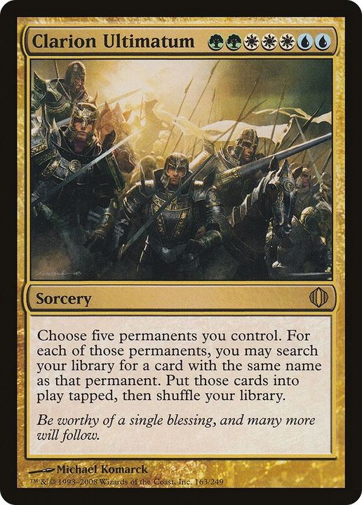 Clarion Ultimatum in the group Magic the Gathering / Types / Sorcery at Proxyprinters.com (21235)