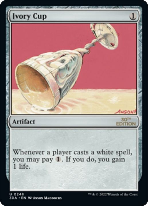 Ivory Cup in the group Magic the Gathering / Types / Artifacts / Artifact at Proxyprinters.com (21245)