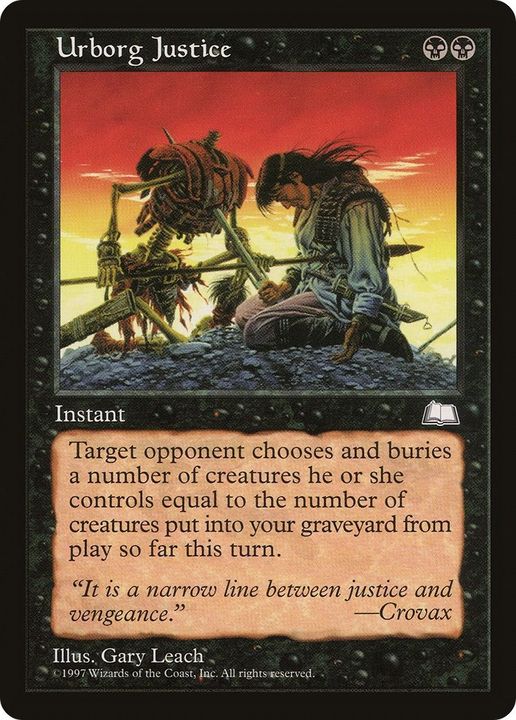 Urborg Justice in the group Magic the Gathering / Types / Colors / Black at Proxyprinters.com (21247)