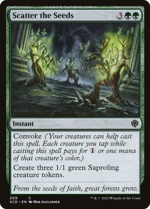 Scatter the Seeds in the group Magic the Gathering / Types / Colors / Green at Proxyprinters.com (21249)