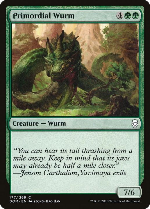 Primordial Wurm in the group Magic the Gathering / Types / Colors / Green at Proxyprinters.com (21262)