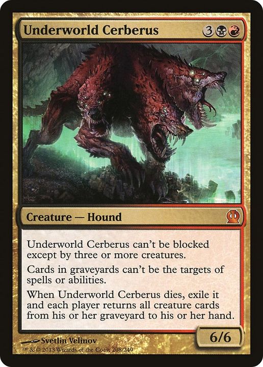 Underworld Cerberus in the group Magic the Gathering / Types / Colors / Multicolors / B, R at Proxyprinters.com (21271)