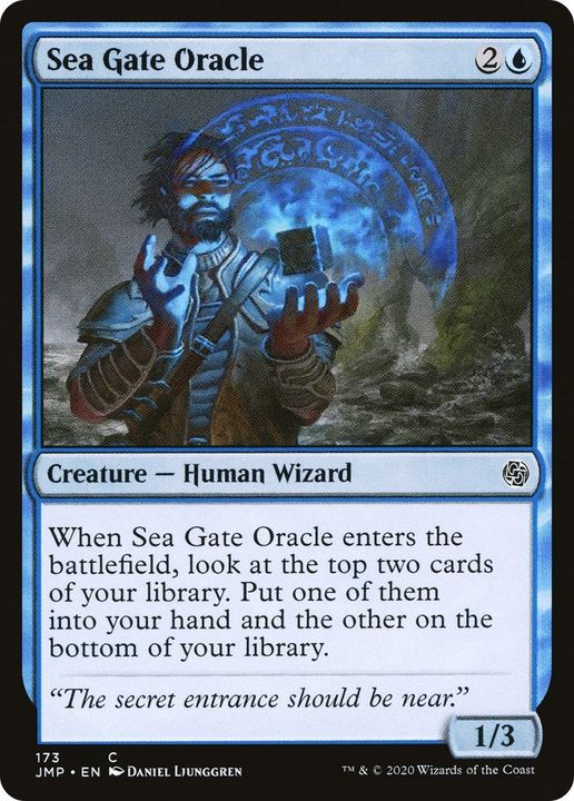 Sea Gate Oracle in the group Magic the Gathering / Types / Creatures / Wizard at Proxyprinters.com (21275)