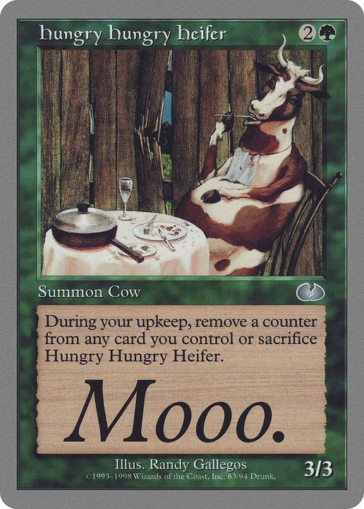 Hungry Hungry Heifer in the group Magic the Gathering / Types / Colors / Green at Proxyprinters.com (21289)