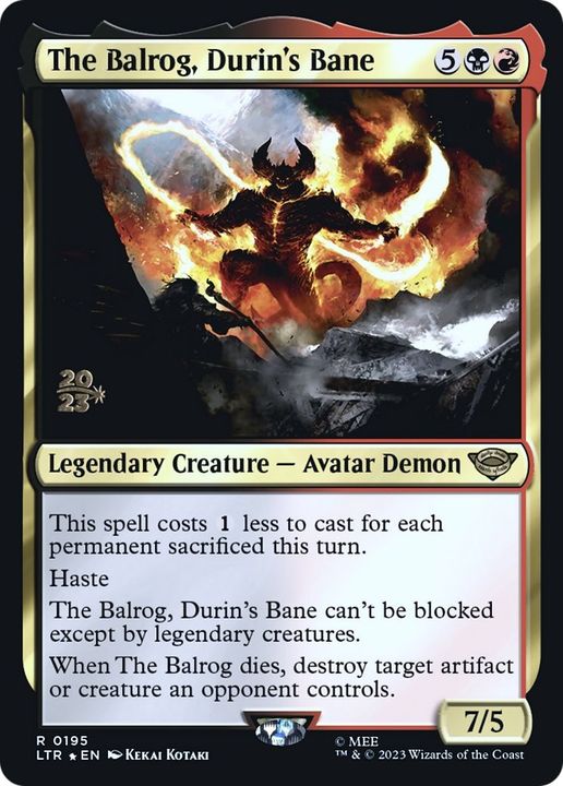 The Balrog, Durin's Bane in the group Magic the Gathering / Sets / Tales of Middle-earth Promos at Proxyprinters.com (21298)