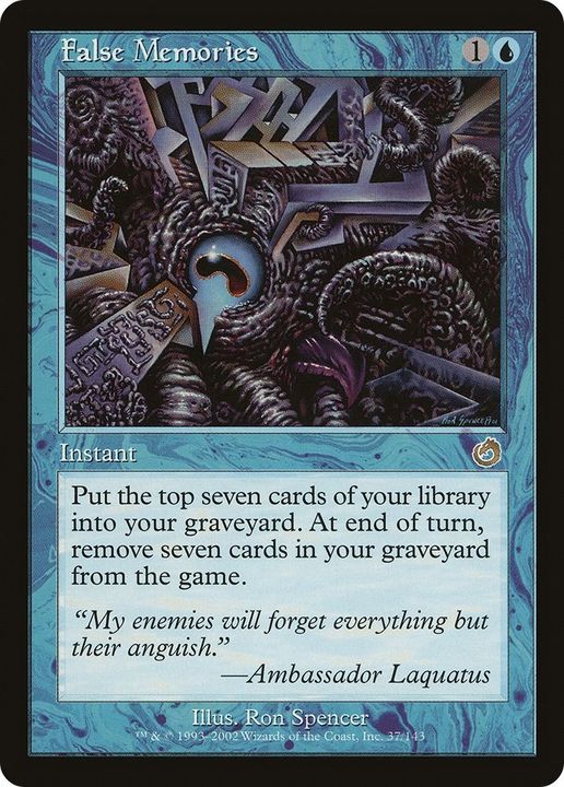 False Memories in the group Magic the Gathering / Types / Colors / Blue at Proxyprinters.com (21352)