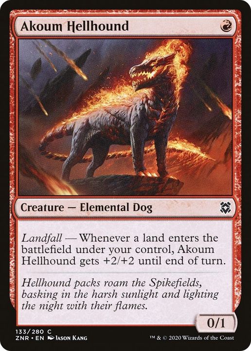 Akoum Hellhound in the group Magic the Gathering / Types / Colors / Red at Proxyprinters.com (21376)