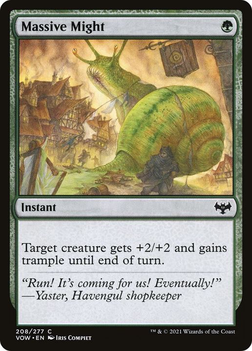 Massive Might in the group Magic the Gathering / Types / Colors / Green at Proxyprinters.com (21378)