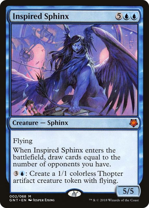 Inspired Sphinx in the group Magic the Gathering / Types / Colors / Blue at Proxyprinters.com (21394)