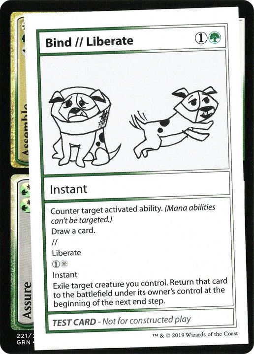 Bind // Liberate in the group Magic the Gathering / Types / Colors / Multicolors / G, W at Proxyprinters.com (214)