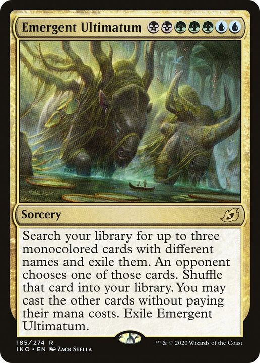 Emergent Ultimatum in the group Magic the Gathering / Types / Colors / Multicolors / B, G, U at Proxyprinters.com (21400)