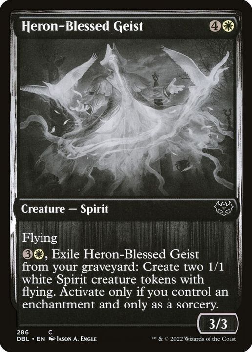 Heron-Blessed Geist in the group Magic the Gathering / Types / Colors / White at Proxyprinters.com (21426)