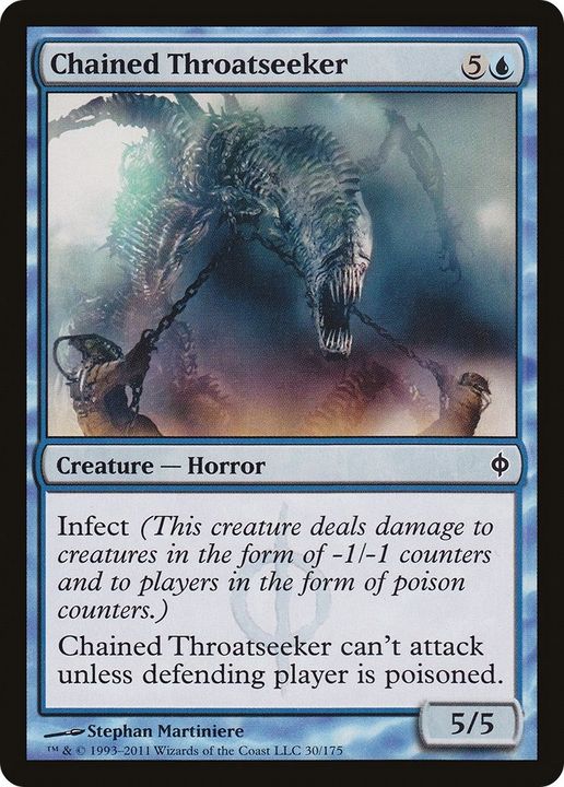 Chained Throatseeker in the group Magic the Gathering / Sets / New Phyrexia at Proxyprinters.com (21428)