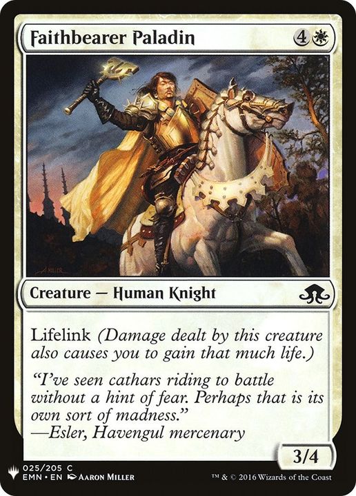 Faithbearer Paladin in the group Magic the Gathering / Types / Creatures / Human at Proxyprinters.com (21512)