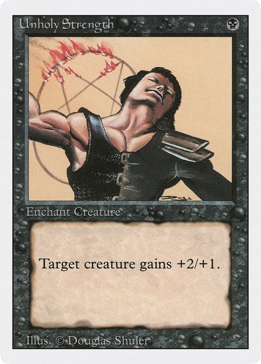 Unholy Strength in the group Magic the Gathering / Types / Colors / Black at Proxyprinters.com (21539)