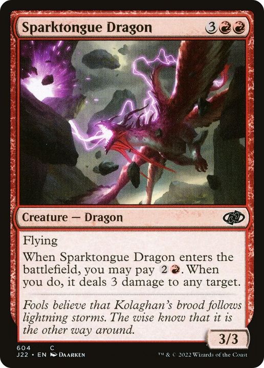 Sparktongue Dragon in the group Magic the Gathering / Types / Colors / Red at Proxyprinters.com (21591)