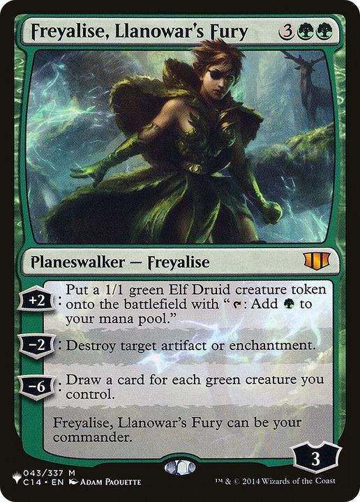 Freyalise, Llanowar's Fury in the group Magic the Gathering / Types / Colors / Green at Proxyprinters.com (21609)