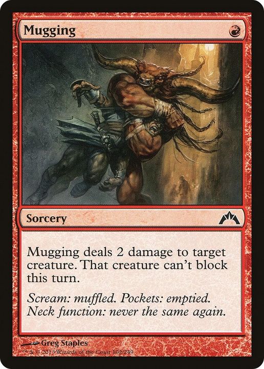 Mugging in the group Magic the Gathering / Types / Colors / Red at Proxyprinters.com (2161)