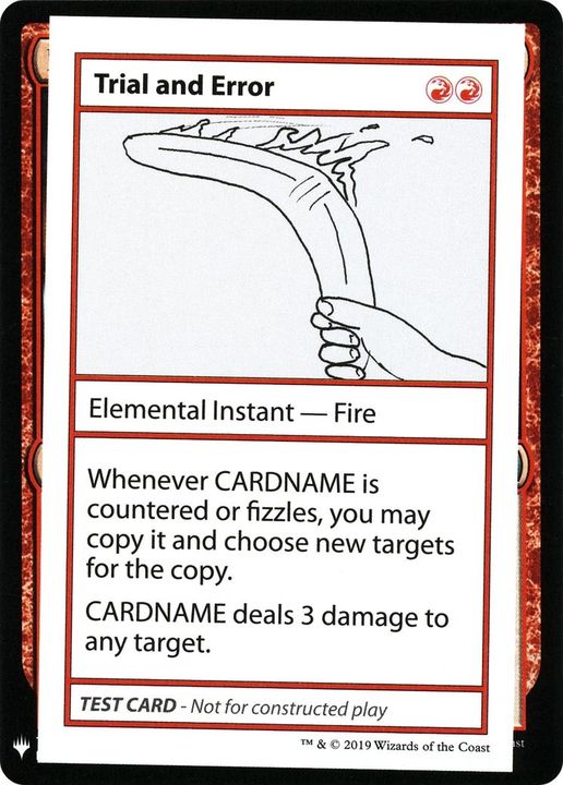 Trial and Error in the group Magic the Gathering / Types / Colors / Red at Proxyprinters.com (21616)