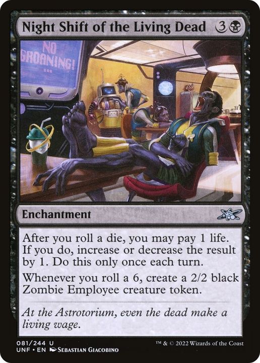 Night Shift of the Living Dead in the group Magic the Gathering / Sets / Unfinity Sticker Sheets at Proxyprinters.com (2162)