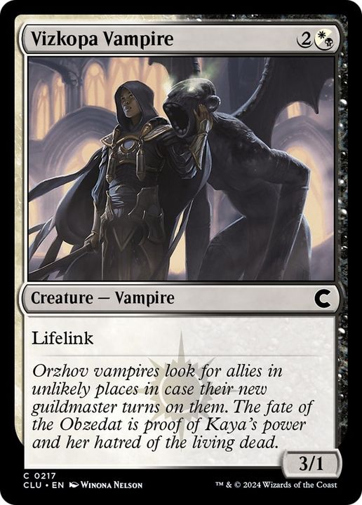 Vizkopa Vampire in the group Magic the Gathering / Types / Colors / Multicolors / B, W at Proxyprinters.com (21697)