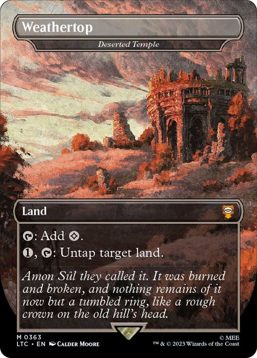 Deserted Temple in the group Magic the Gathering / Sets / Tales of Middle-earth Commander at Proxyprinters.com (21717)