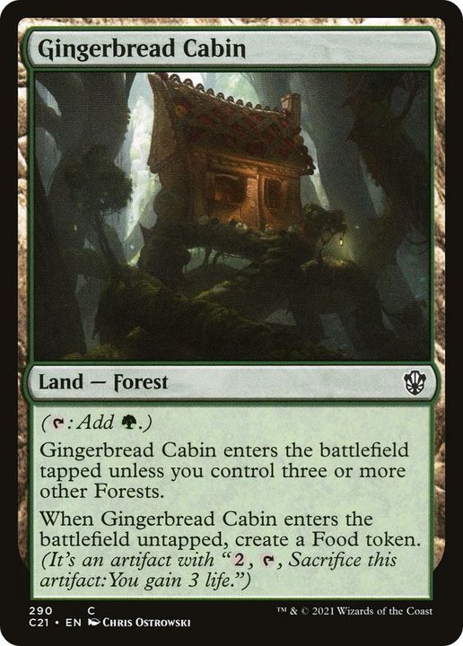 Gingerbread Cabin in the group Magic the Gathering / Types / Land / Forest at Proxyprinters.com (21724)