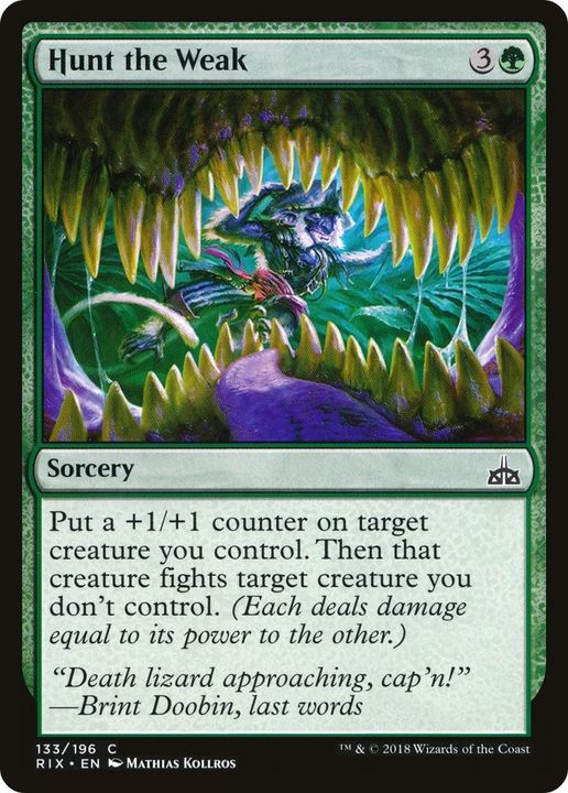 Hunt the Weak in the group Magic the Gathering / Types / Colors / Green at Proxyprinters.com (2175)