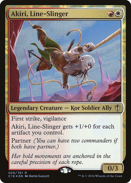 Akiri, Line-Slinger in the group Magic the Gathering / Types / Colors / Multicolors / R, W at Proxyprinters.com (21794)