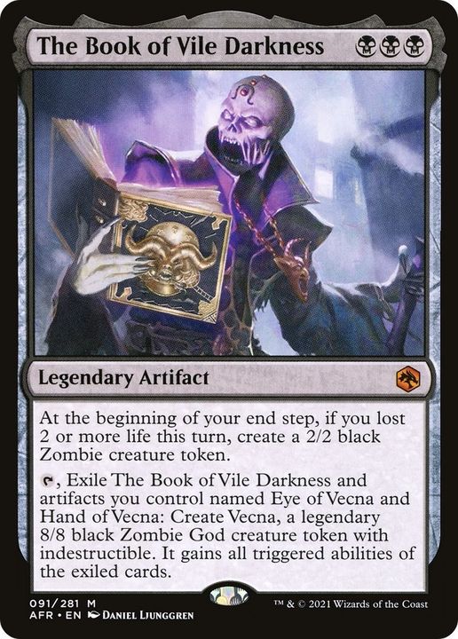 The Book of Vile Darkness in the group Magic the Gathering / Types / Artifacts / Legendary Artifact at Proxyprinters.com (2182)