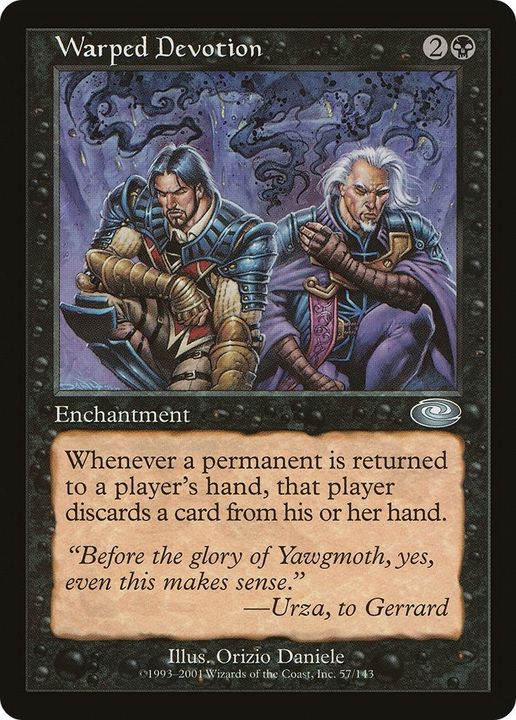 Warped Devotion in the group Magic the Gathering / Types / Enchantment / Enchantment at Proxyprinters.com (21865)