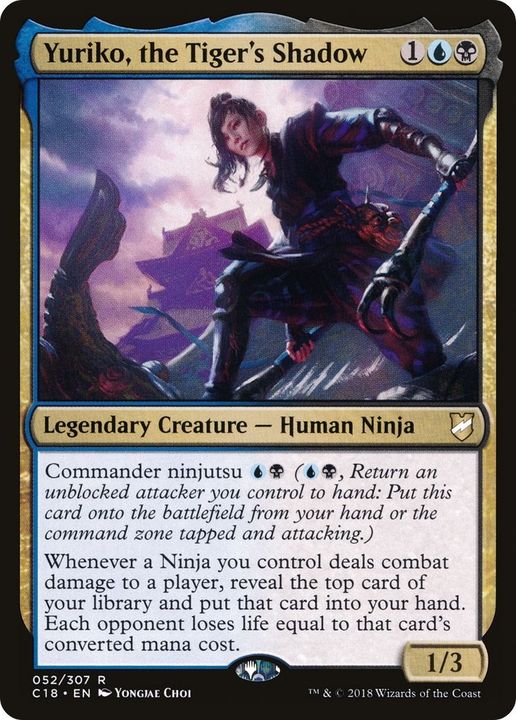 Yuriko, the Tiger's Shadow in the group Magic the Gathering / Types / Colors / Multicolors / B, U at Proxyprinters.com (21882)