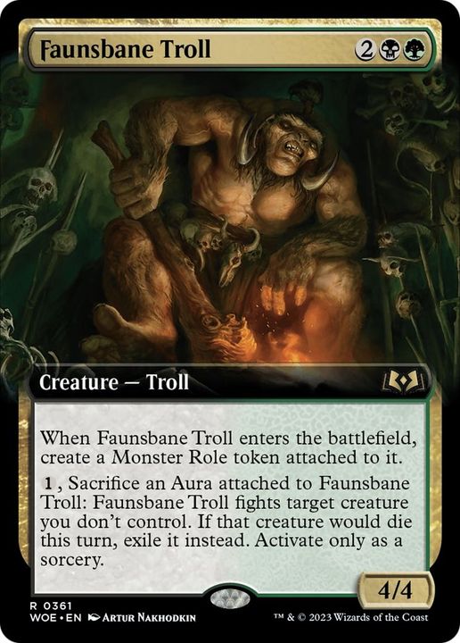 Faunsbane Troll in the group Magic the Gathering / Sets / Wilds of Eldraine Art Series at Proxyprinters.com (21920)