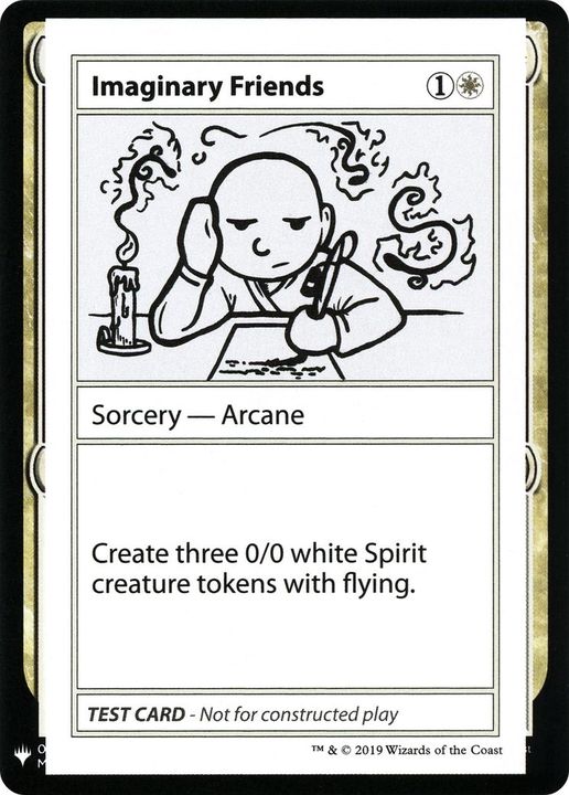 Imaginary Friends in the group Magic the Gathering / Types / Colors / White at Proxyprinters.com (21978)