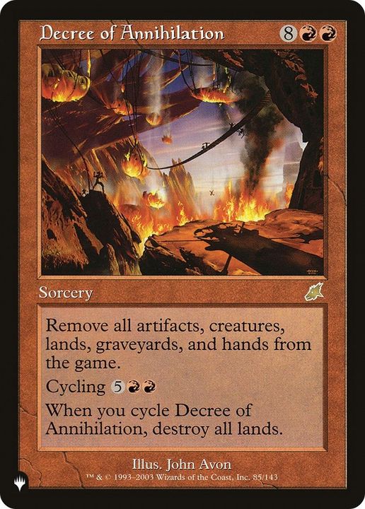 Decree of Annihilation in the group Magic the Gathering / Types / Colors / Red at Proxyprinters.com (22006)