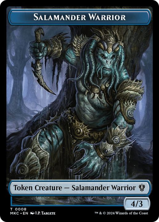 Salamander Warrior in the group Magic the Gathering / Sets / Murders at Karlov Manor Commander Tokens at Proxyprinters.com (22011)