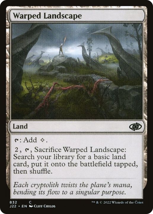 Warped Landscape in the group Magic the Gathering / Types / Colors / Colorless at Proxyprinters.com (22038)