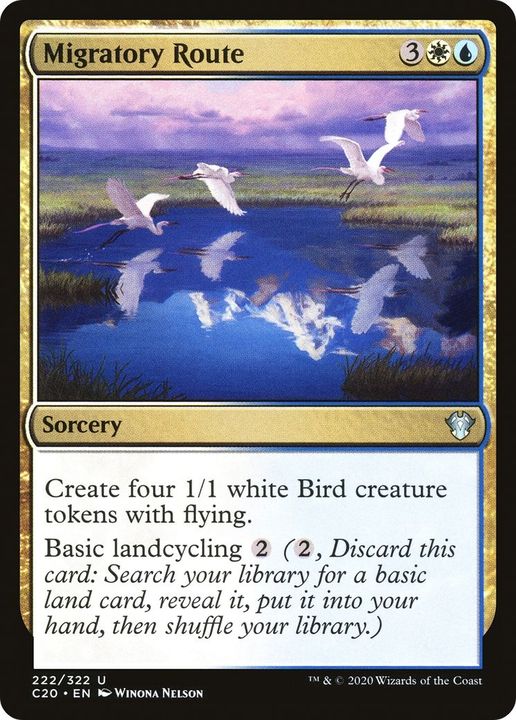 Migratory Route in the group Magic the Gathering / Types / Colors / Multicolors / U, W at Proxyprinters.com (22091)