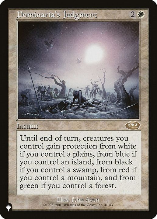 Dominaria's Judgment in the group Magic the Gathering / Types / Colors / White at Proxyprinters.com (22138)